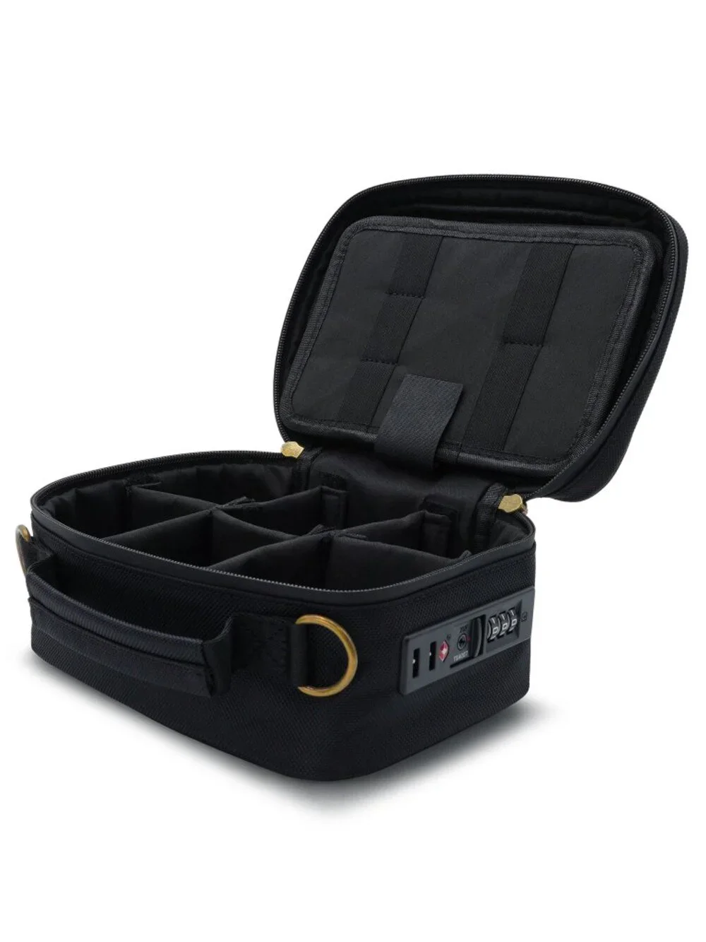 Stash Pack Black Storage Case TSA Combination Portable Lock Bag Odor Resistant